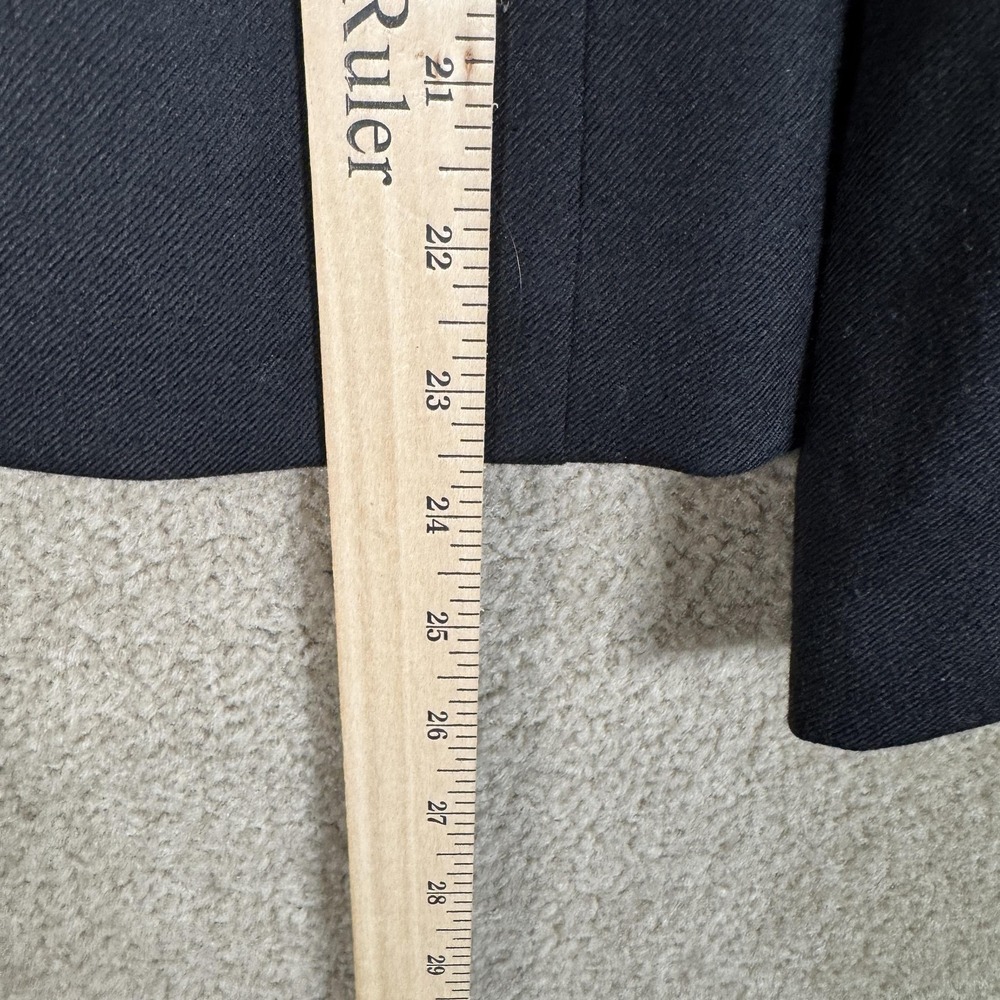 J. Crew Schoolboy Blazer Womens 2 Black Wool Twill Gold Button Lined Jacket - Picture 7 of 13